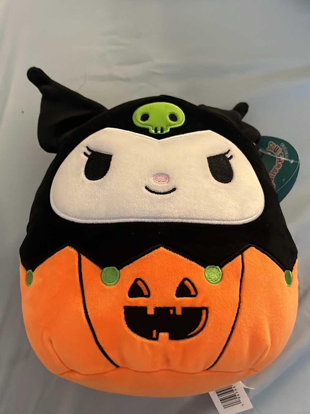 Squishmallows Black, Orange & Green Pumpkin Plush Halloween Costume